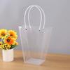 10 Pcs Floral Bags Clear Flower Bouquet Bag with Handle Florist Gift Bags Packaging Plastic Gift Bags for Birthday Wedding Anniversary Housewarming