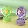 Ventilatore Mini Portatile con Motore Potente Flusso d'Aria Forte Basso Rumore Portatile USB Ricaricabile Silenzioso da Tavolo Ventilatore di Raffreddamento