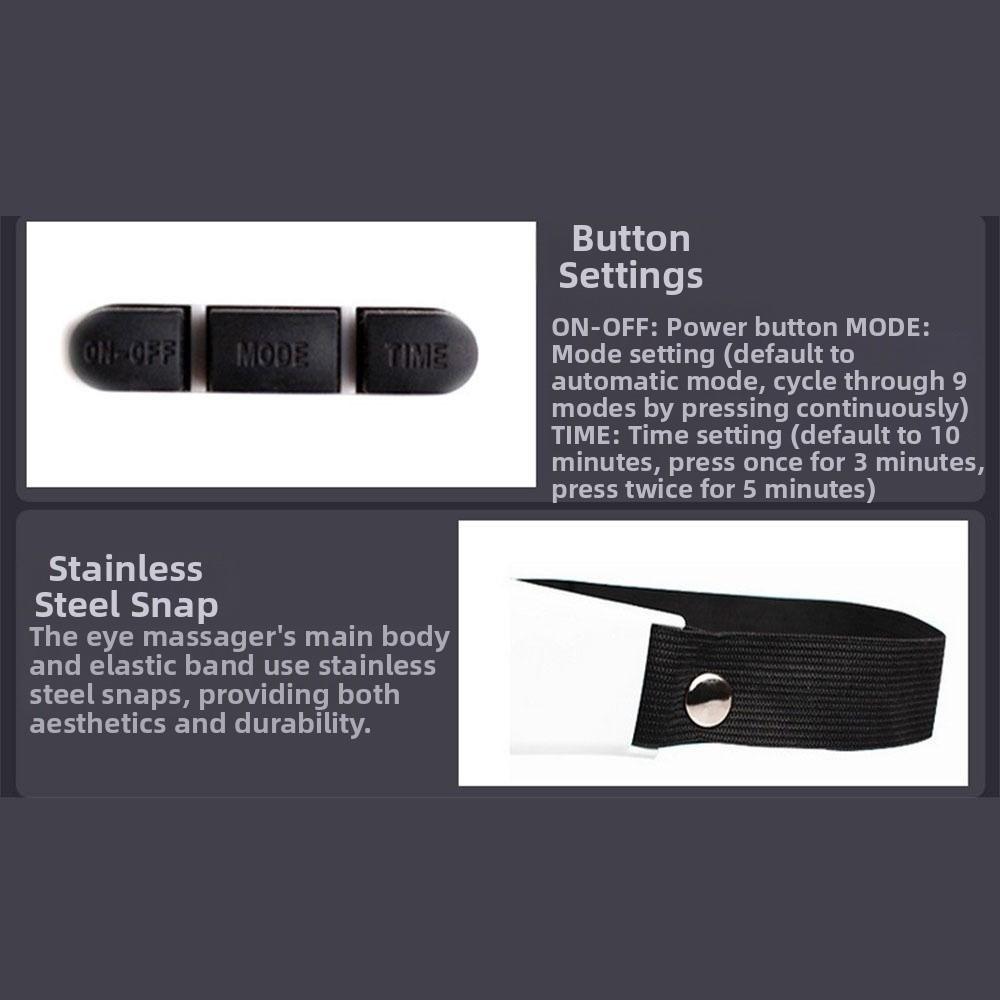 Magnetic Beads Electric Eye Massager Adjustable Buckle EMS Eye Relax  Dark Circles Protection
