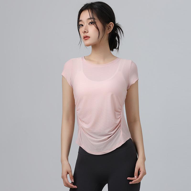 Women's Quick-Dry Yoga & Running T-Shirt - Loose, Comfortable, Slimming, Short Sleeve, Breathable Fitness Top for Summer