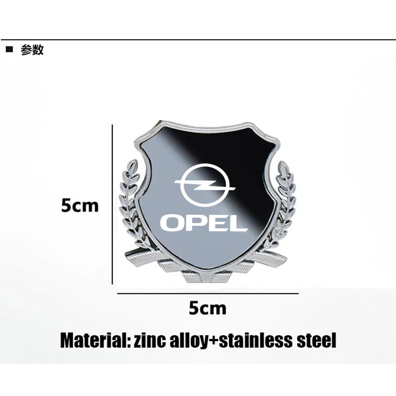 Metal Car Trunk Window Side Emblem Badge Decal Sticker For Opel Corsa D Astra Insignia Mokka Adam Combo OPC Vauxhall Vectra H G Sr7