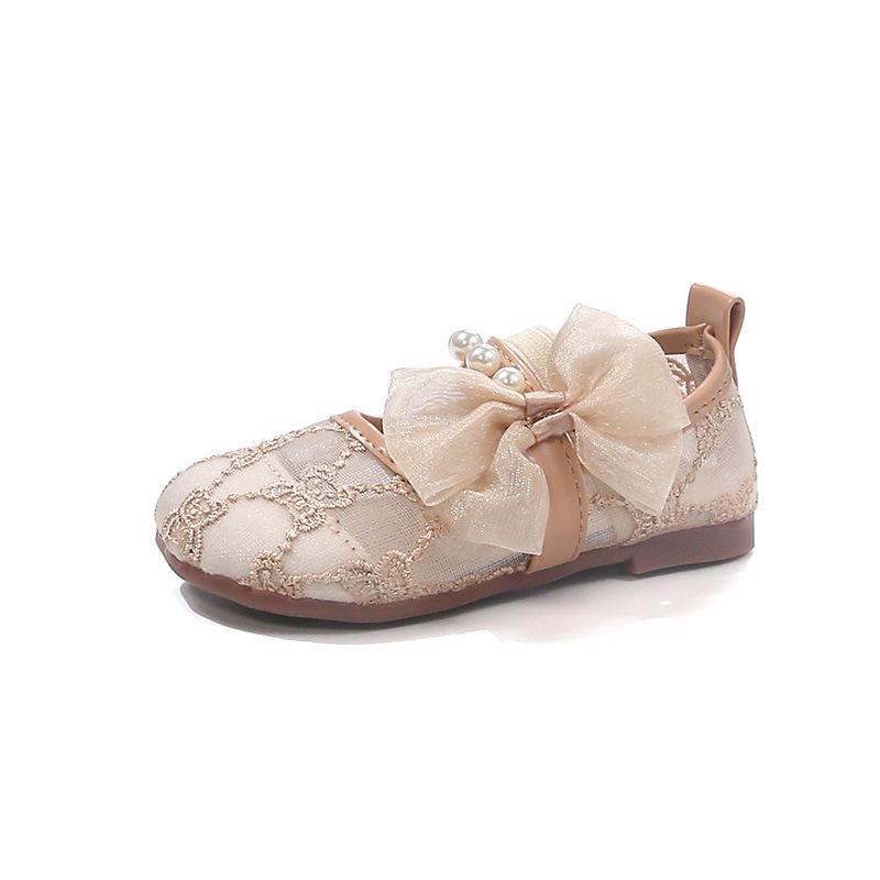 Girls' princess sandals, spring-summer new style children's mesh breathable single shoes, fairy-tale style for little girls, Hanfu shoes for summer