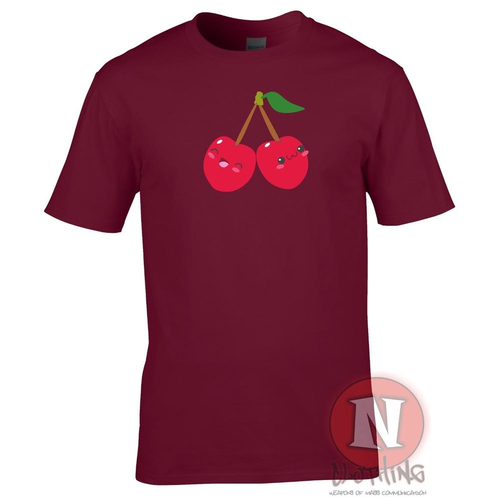 Cute Cherries TShirt Japanese Asian Cherry Blossom Kawaii Tee S