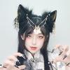 Wolf Cats Foxes Tail Wolf Ears Headbands Halloween Christmas Party Costume Toy Gift for Woman Man Cosplay
