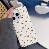 Minimalistyczny Czarny Wzór w Kropki Modny Pełne Krycie Tekstura Liczi Etui na Telefon dla iPhone 17 16 15 14 13 12 11 Pro Max Pokrowiec