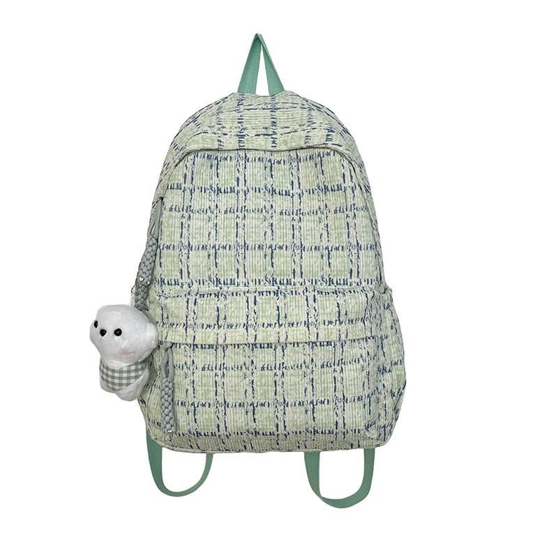 

Japanese Ins Style Small Fresh Plaid Schoolbag Junior High School Students Campus Backpack Girl Travel