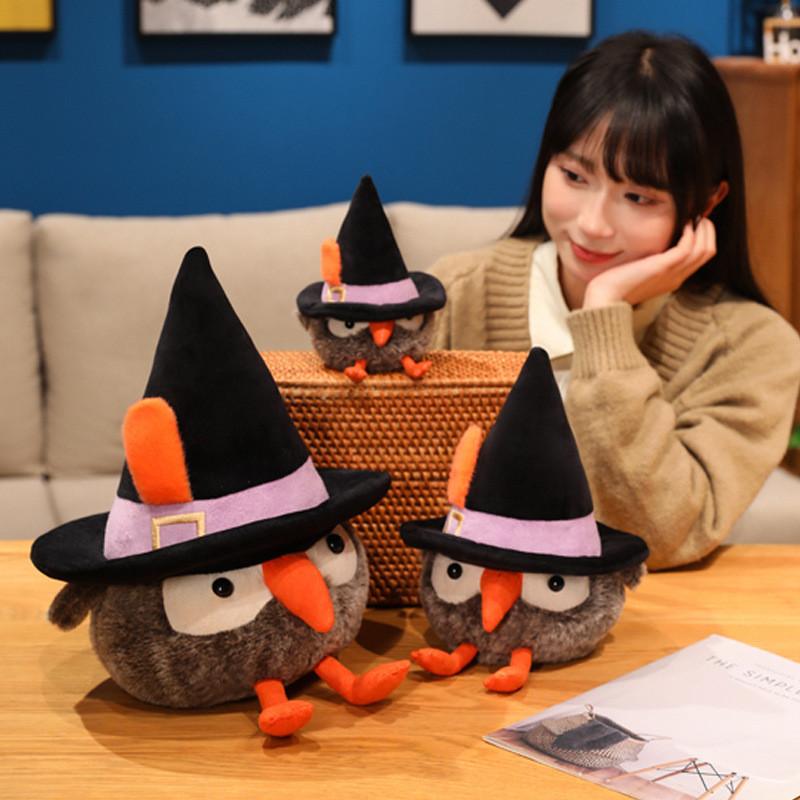 Owl Plush Toy Animal Stuffed Doll For Halloween Kids Room Desk Decoration Gift
