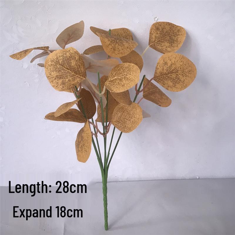Curly Edge Red Rose Bouquet - 6 Head Artificial Silk Flowers for Living Room Decoration