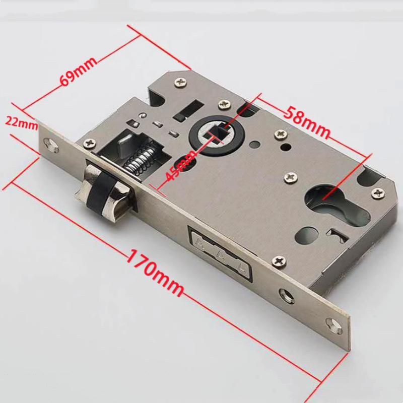 Bedroom Golden Solid Wood Split Lock, Simple Door, Silent Handle Lock
