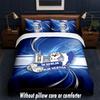 Hertha Bsc FC Design Bed Bedding Set 1 Duvet Cover + 2 Pillowcases Soft Breathable Household Bed Linens