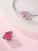 Charm Bead Components Plata Pink symbol Bead Components Charm Bead Component Copper Metal Plated Compatible With Charm Bead Components Copper Metal