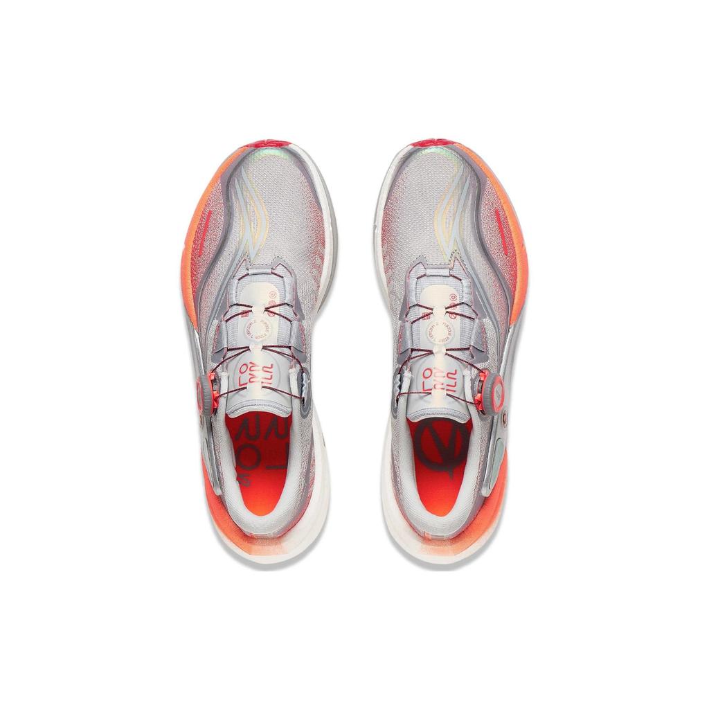 Li Ning Furious Rider 7.0 PRO V2 Slip Resistant Abrasion Resistant Low top Running Shoes Men's Gray Orange ARZT009-4