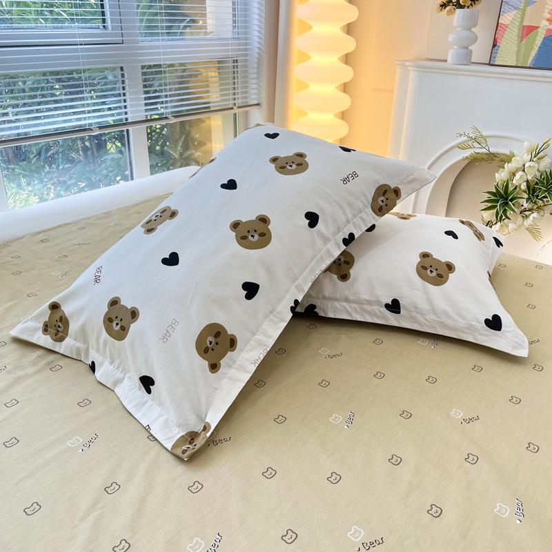 Set of Two Pure Cotton Pillowcases, 48x74cm - Pillow Core Covers [Pair Only]