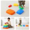 Sensory Path River Stones Children Balancing Stones Stepping Stones for Children Motor Skills and Coordination Colorful 6 Pcs