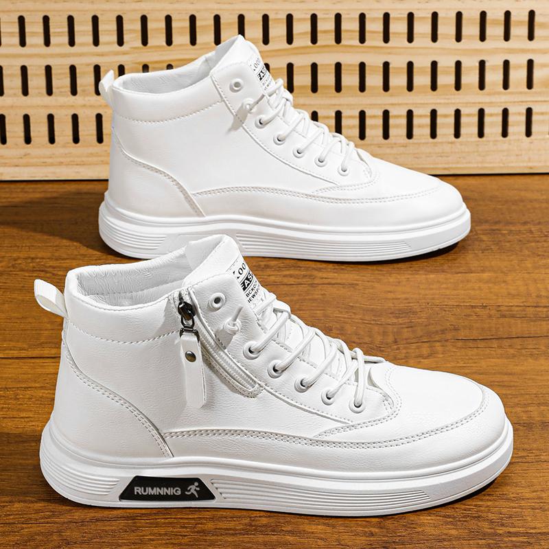 

Новая Мода Мужские Дышащие Трендовые Мягкая Подошва Большой Размер Высокие Ботинки Мартин Студенческие Удобные Рабочие Ботинки Защита Труда Мартин Кроссовки 42 белый