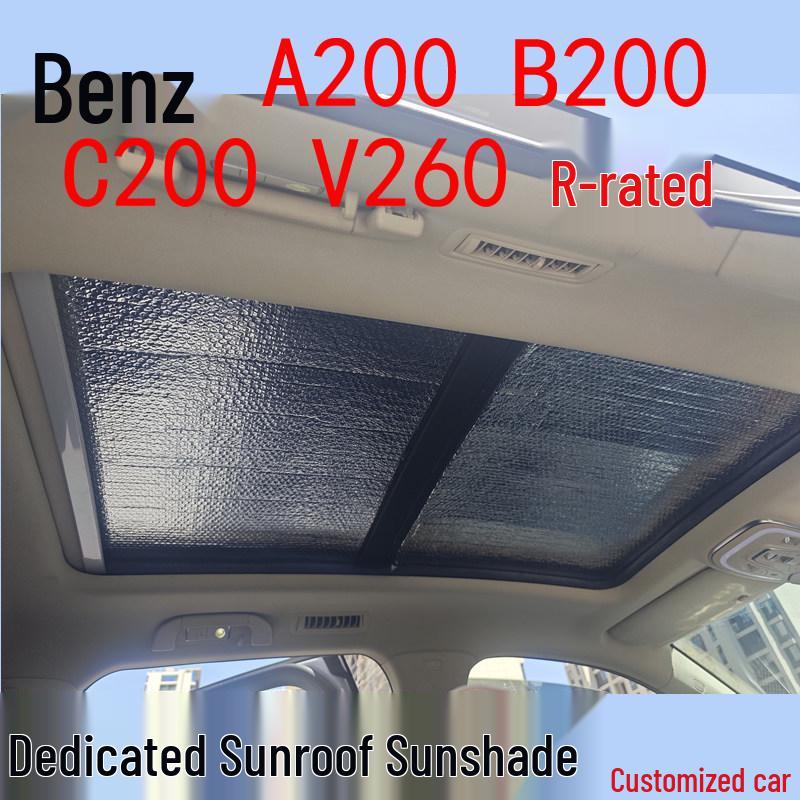 Mercedes Panoramic Sunroof Thickened Sunshade Curtain Mercedes R-Class Panoramic Sunroof - Two Pieces