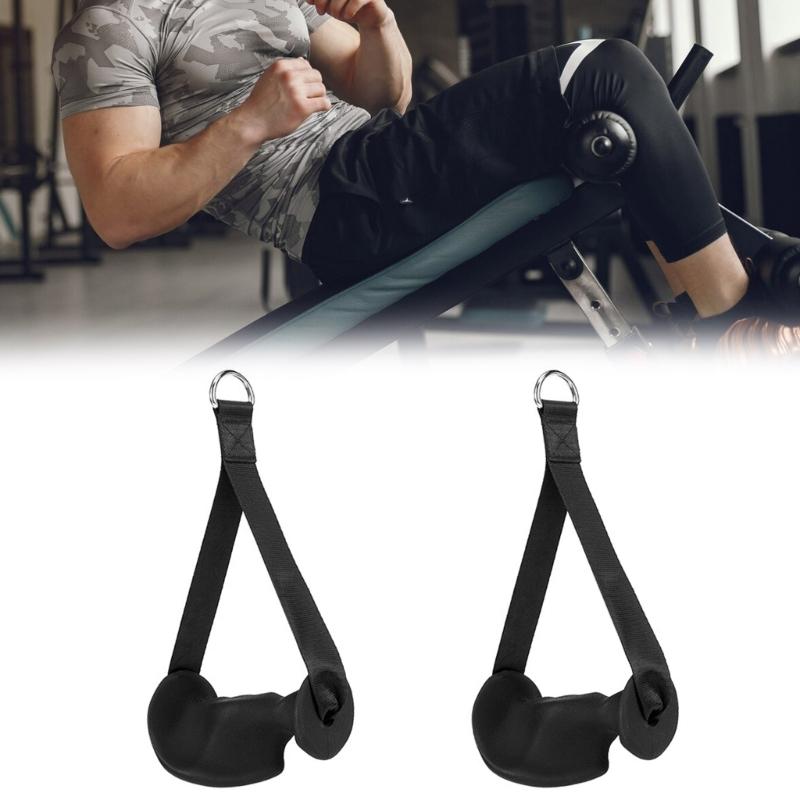 Ergonomic Pulley Cable Machine Handle Pull Down Grip Gym Exercise Handle Heavy Duty Working Out Handle