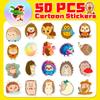 50 Gray Hedgehog Stickers Cartoon Cute Creative Little Animal Hedgehog Stickers Training Class Gifts Gifts