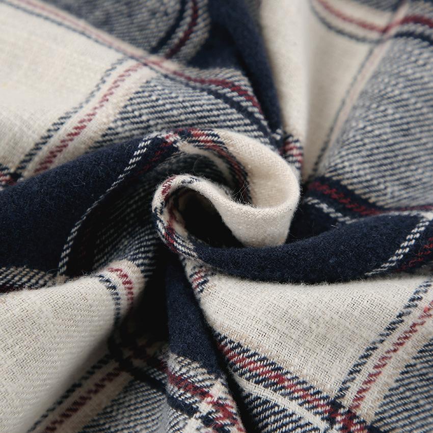 Зимние модели клетчатая рубашка с длинными рукавами свободная повседневная рубашка — фото 16