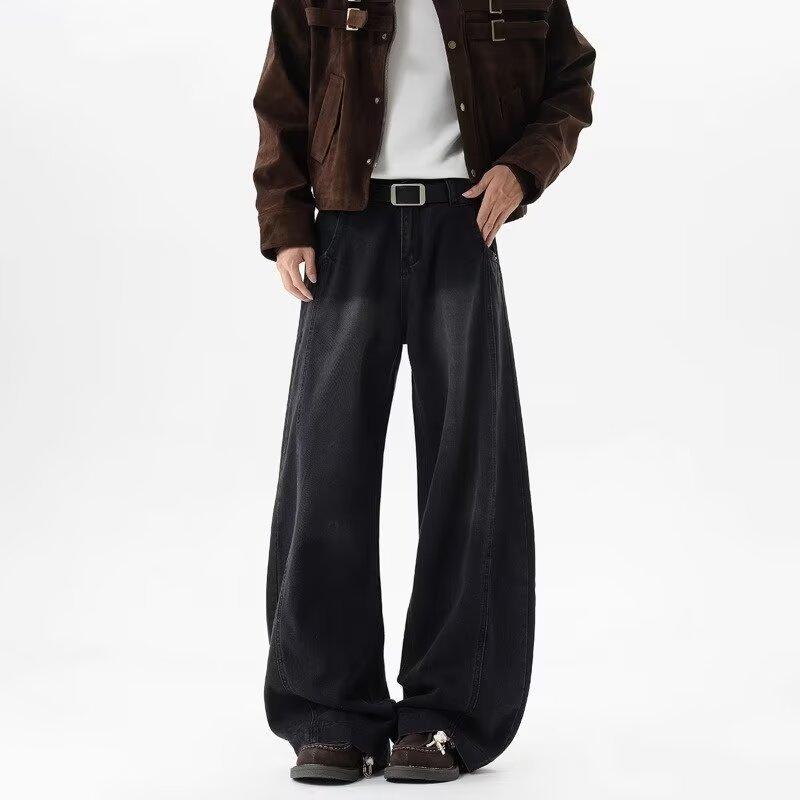 Джинсы мужские JYL Винтажные Американская стирка Прямые Джинсовые брюки Длинные XL