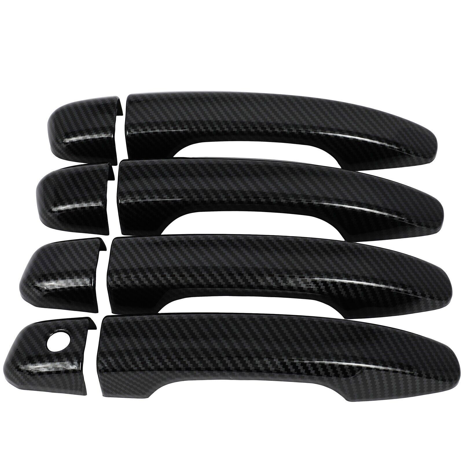 Front Rear Left Right For 2018- Honda Accord Carbon Fiber Door Handle Cover