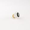 Green Tourmaline Gemstone 925 Sterling Silver Jewelry Handmade Tow Tone Ring RR-61-4