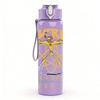 1PC Powerline Retro Cartoon Tour Graphic Print 750ml Portable Sports Water Bottle Leakproof Gym Outdoor Travel Drink Cup