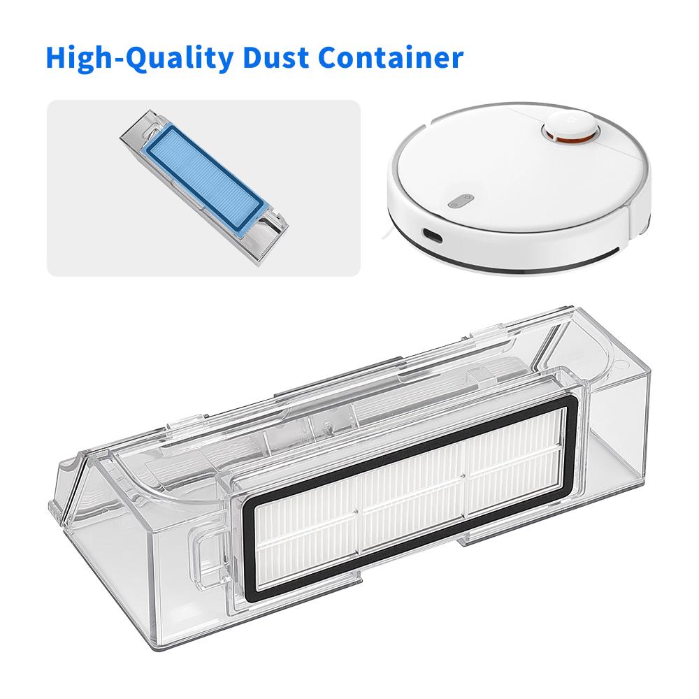 For Xiaomi MI Robot Mijia 1C 1C 1T STYTJ11ZHM Vacuum Sweeping Robot Dust Box Hepa Filter Part Garbage Box Dust Collection Box