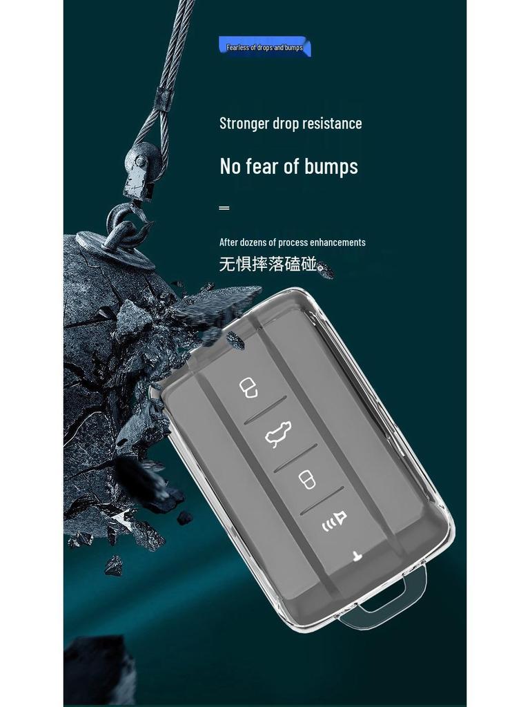 Great Wall WEY VV7/VV5S/Tank 300/VV6/Macchiato Full-Cover Transparent Car Key Shell
