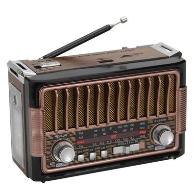 Vintage AM/FM/SW Radyo Işık ile Ev Radyo Taşınabilir Kablosuz Bluetooth Ses TF Kart USB Flash Disk MP3 Çalar