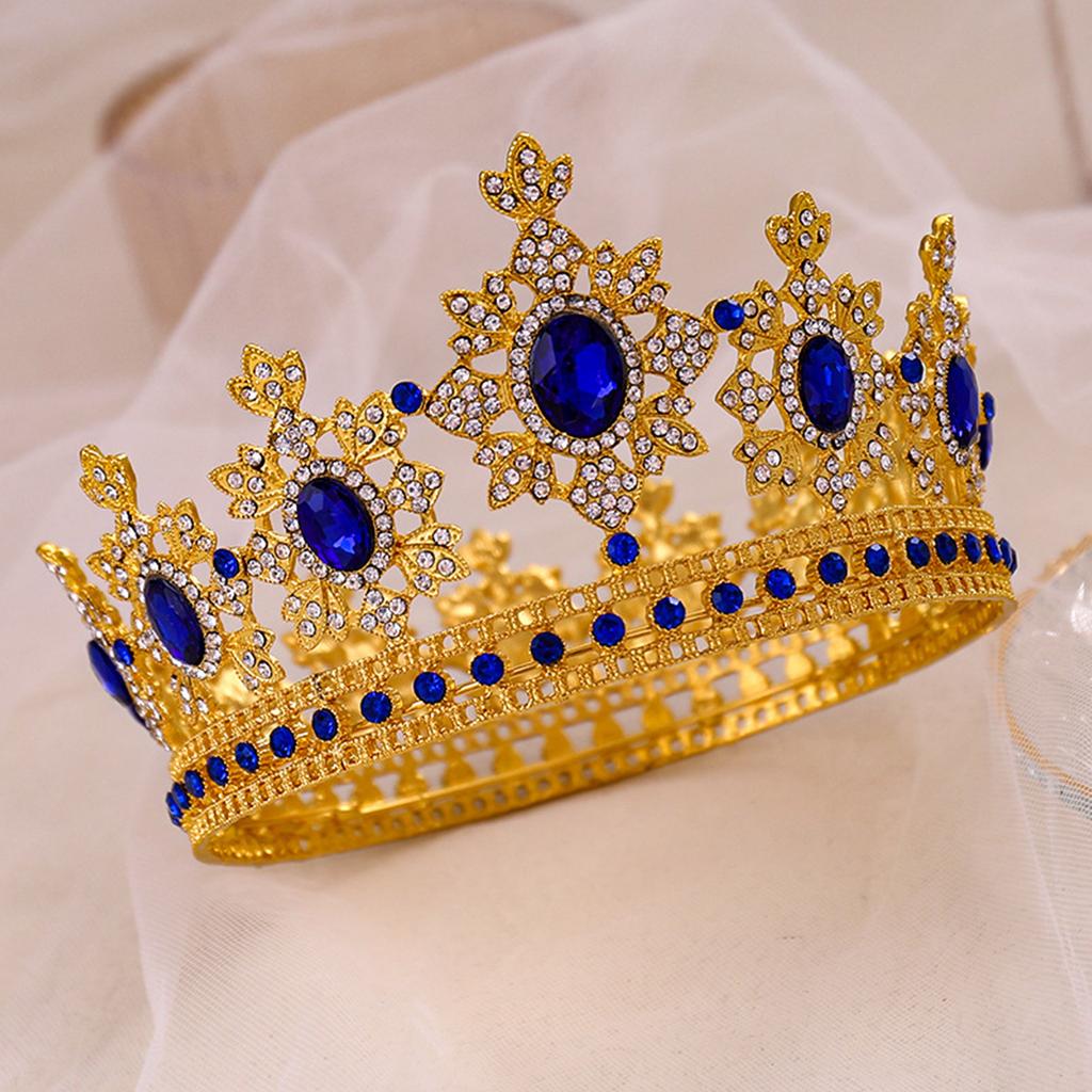 Königskrone Tiara für Unisex Hochzeit Prinzessinnenkrone für Weihnachten Barockes Stirnband