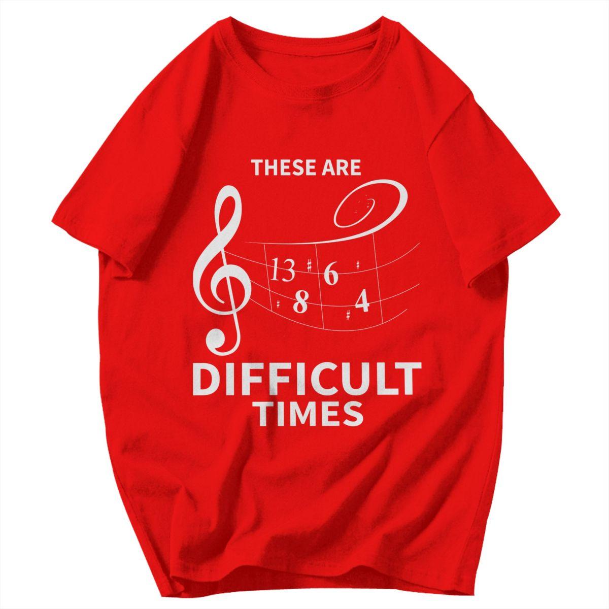 Men T Shirt These Are Difficult Times Christian Summer Y2K Graphic Oneck Unisex Clothes T Shirts S