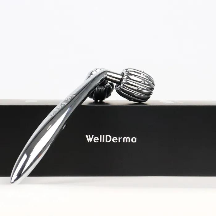 Wellderm Face Lifting Dark Silver Roller Facial Massager