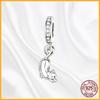 Authentic Fine Elegant Copper Dangle Charm Love Heart Sun and Moon Fits Genuine Bracelets Bead Pendants Jewellery