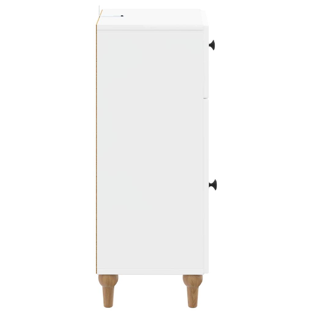 Bathroom Storage Cabinet ALKMAAR High Gloss White