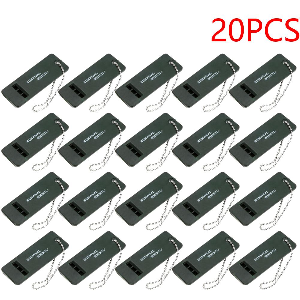 

3-Frequency Whistle Portable Survival Whistle High Decibel Rescue Signaling First Aid Tool for Hiking Camping Mountaineering