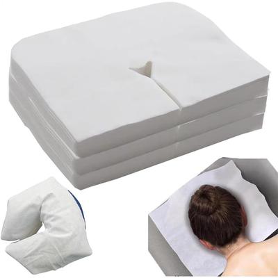 Massage Headrest Covers 100 Pieces Breathable Fabrics Portable Accessories Massage Chairs Headrest Covers for Women Adults