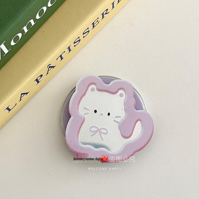 Fun Cartoon Mirror Pattern for MagSafe Magnetic Brackets: Cute Phone Accessory