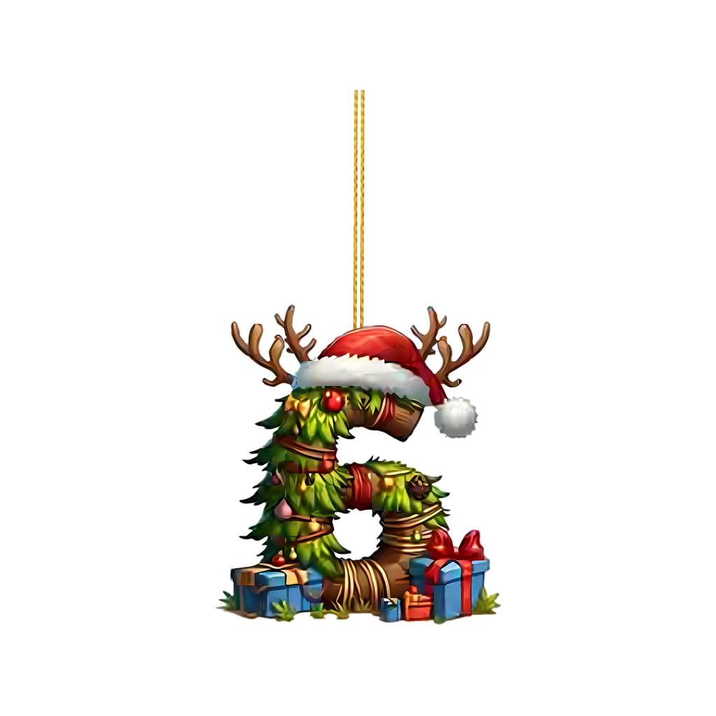 26 Letter,Christmas,Ornaments,Acrylic,1