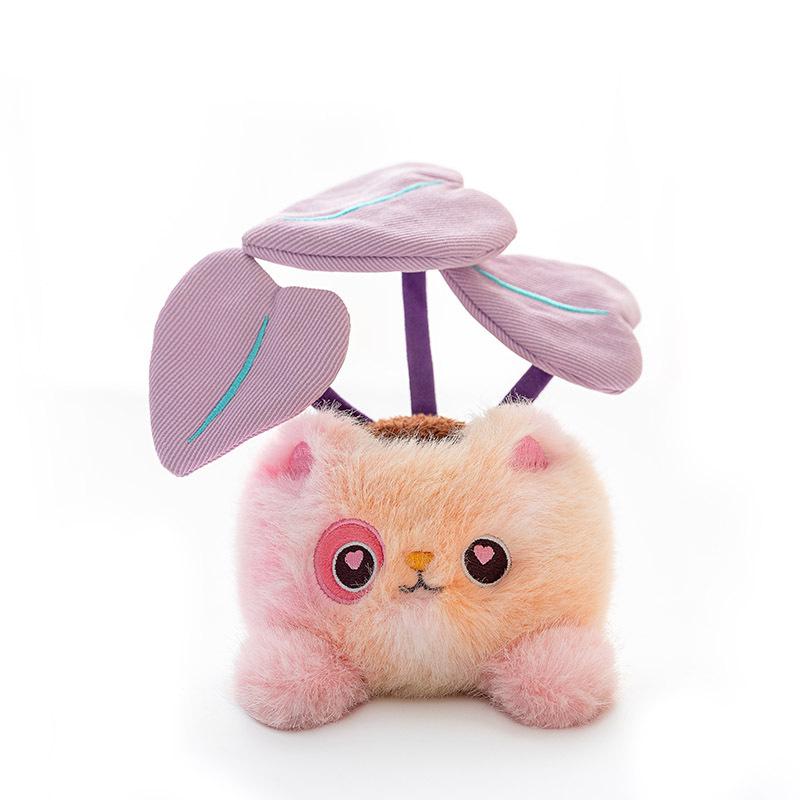 Creative Love Cat Cactus Plush Potted Plant for Girls Office Sun Flower Table Company Event Gift