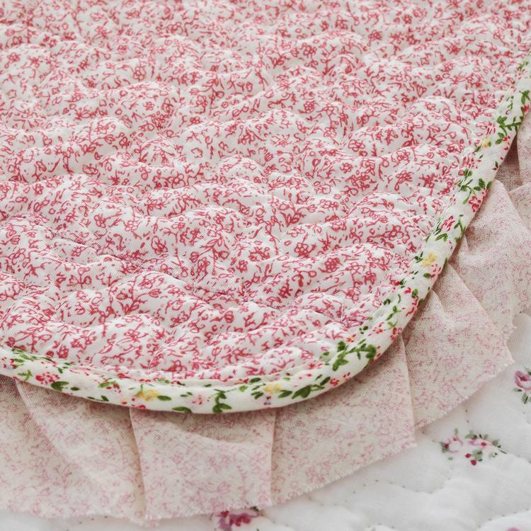 Spring and Autumn Cotton Sofa Cushion Quilted Rural Fresh and Elegant Non Slip Small Flower Lovely Girl Combination Sofa Cover