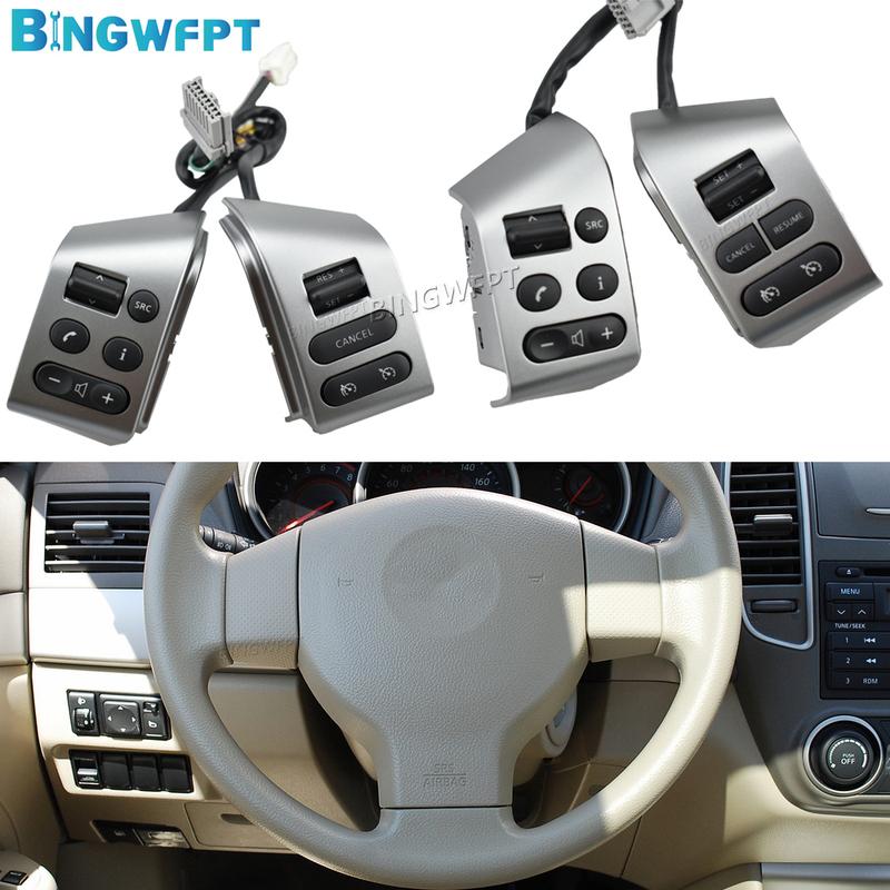For SYLPHY 2005-2018 Steering Wheel Control Buttons With Backlight Car Styling Buttons FOR Nissan LIVINA 2007-2010