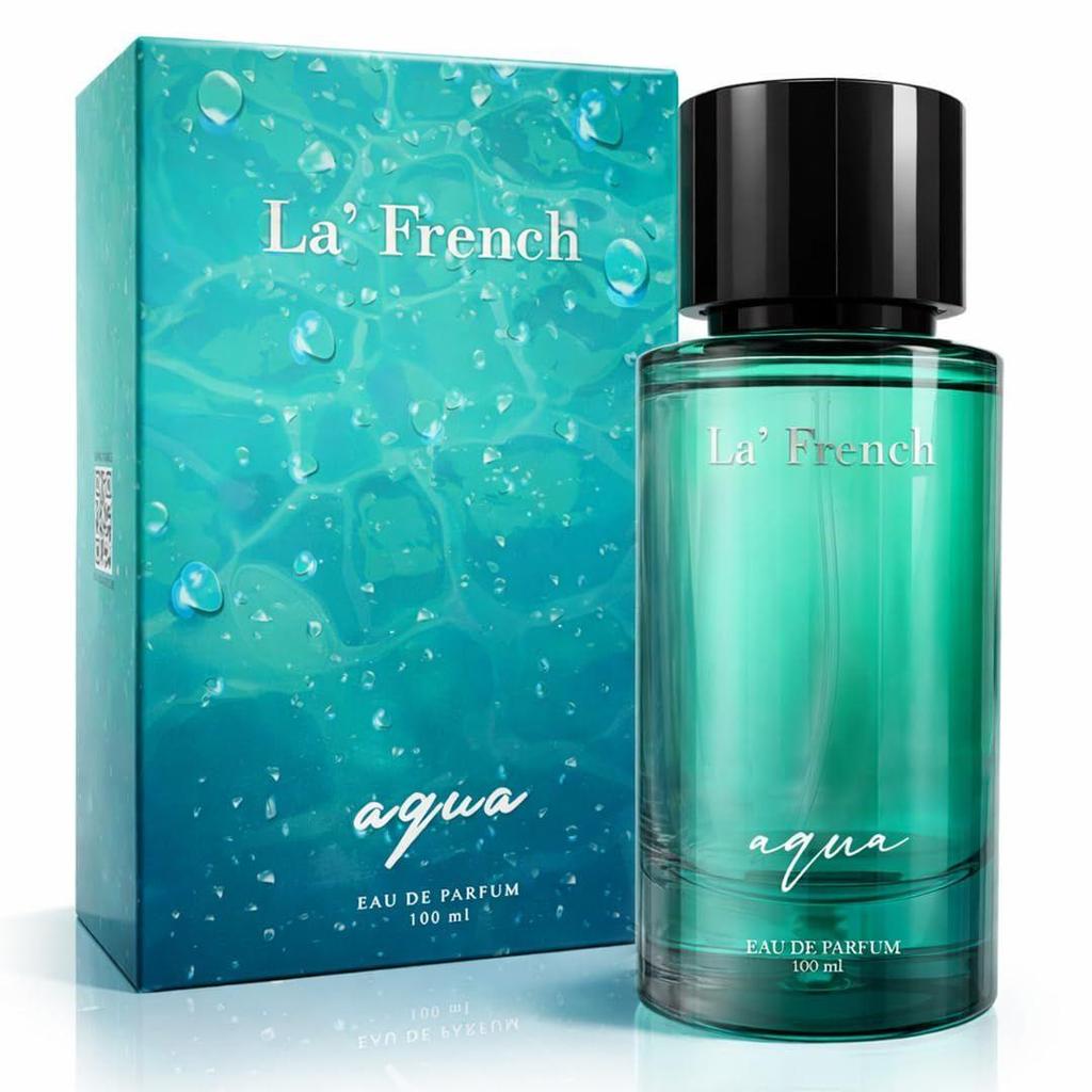 La French Aqua Unisex Perfume 100ml | Eau De Parfum | Long-Lasting Bold Fragrance with Lemon, Patchouli & Clove Notes