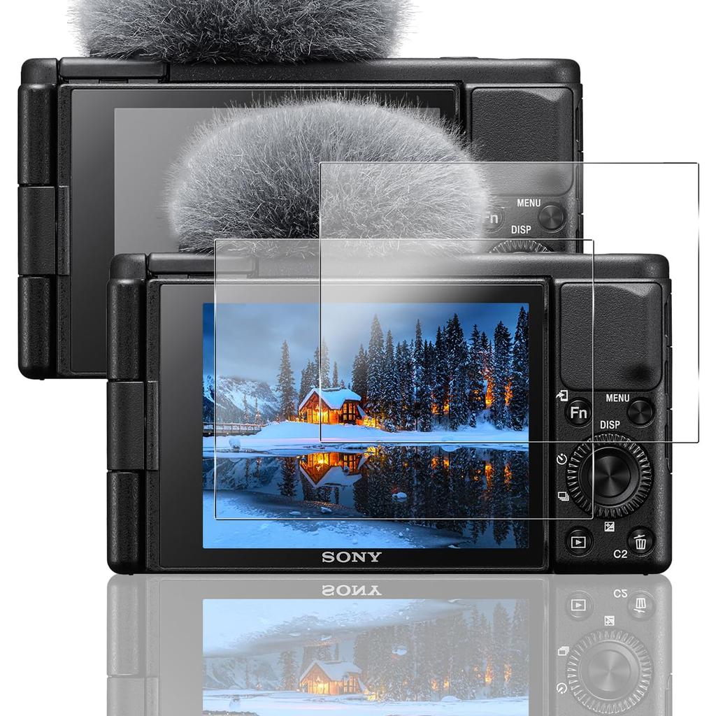 Compatible SONY ZV-E10ZV-1ZV-1FZV1 II Protective Film Glass Accessory Set 2