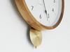 Interform Belloc CL-4261 Wall Clock, Pendulum, Gold, Wood, Sweep Movement, 30cm Diameter