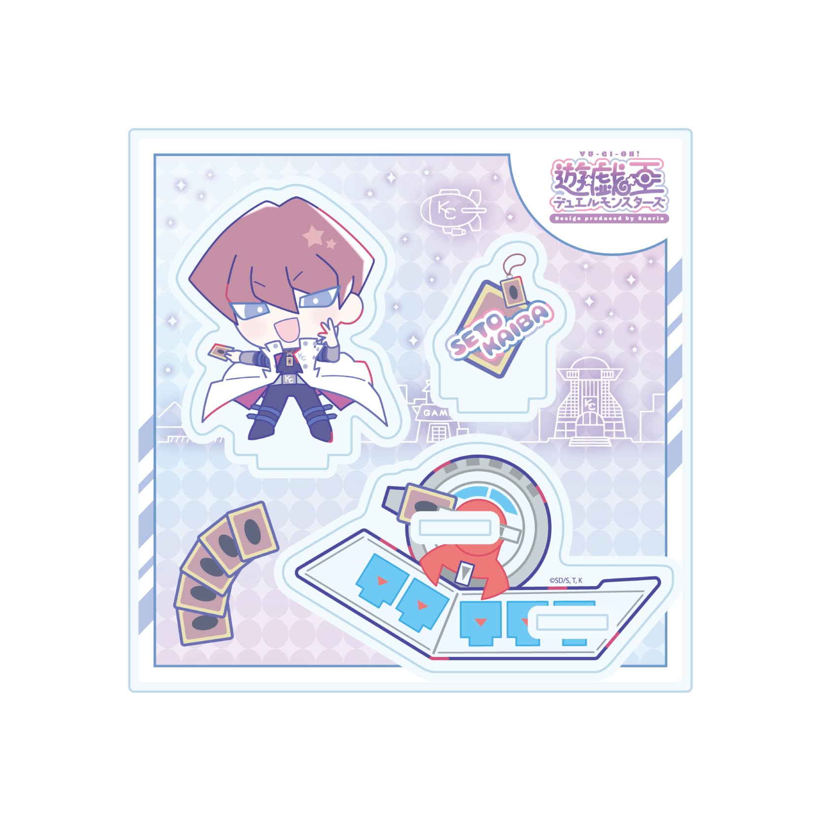 

Duel Monsters Design produced by Sanrio 03 Kaiba Seto Acrylic Stand Plate Yu-Gi-Oh! [Collaboration Illustration]