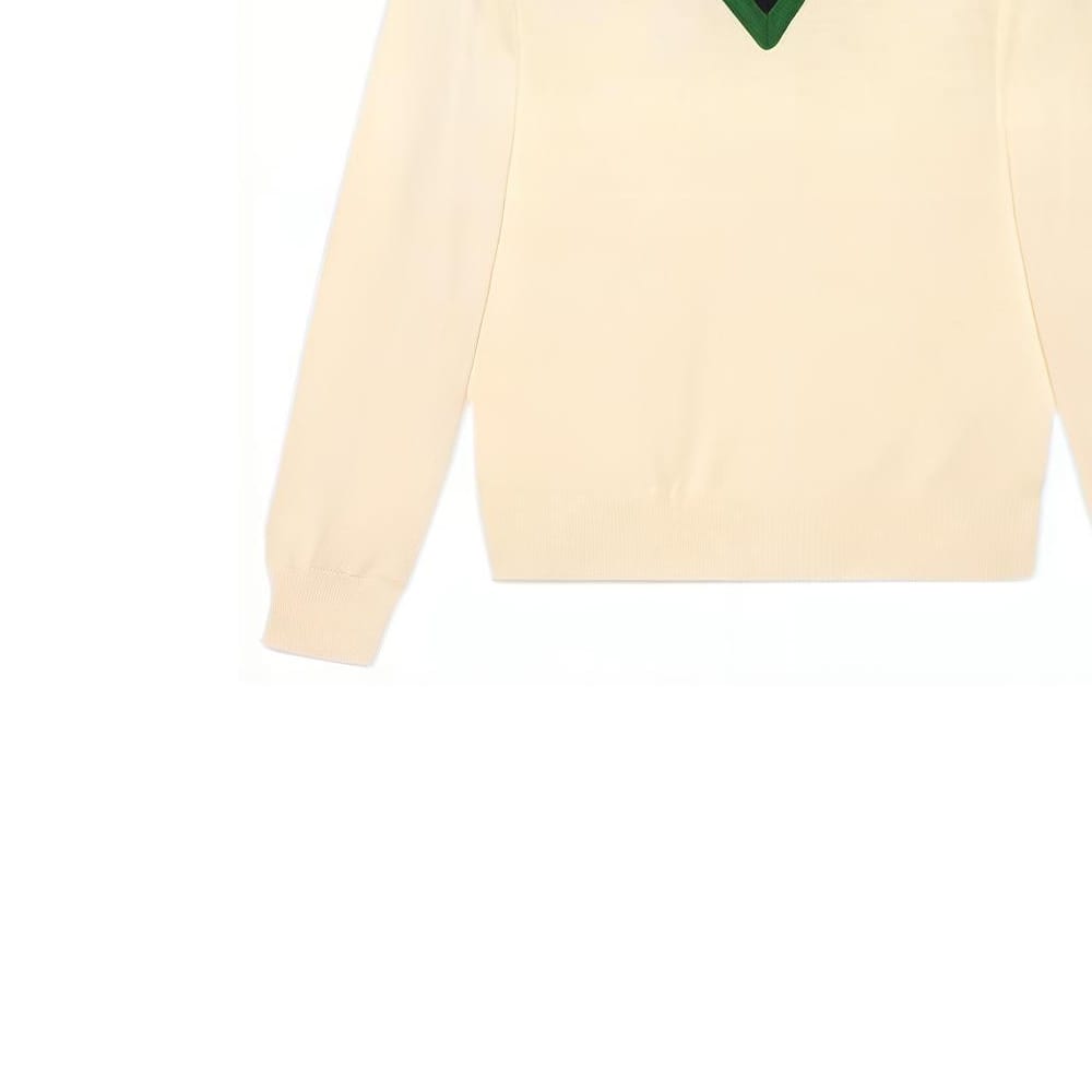 GUCCI Sweaters Men's White V Neck Moderate 576802-XKAUK-9133