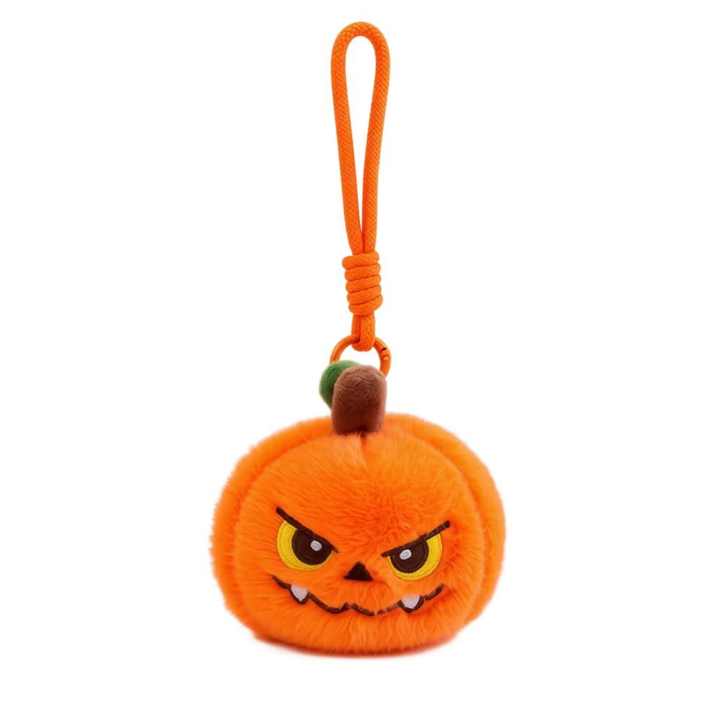 Halloween Toy Stuffed Doll for Decoration, Soft Pumpkin Hanging Ornament