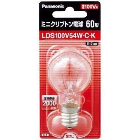 

Panasonic Mini Krypton Light Bulb E17 Base 35mm Diameter 60 Type Clear LDS100V54WCK