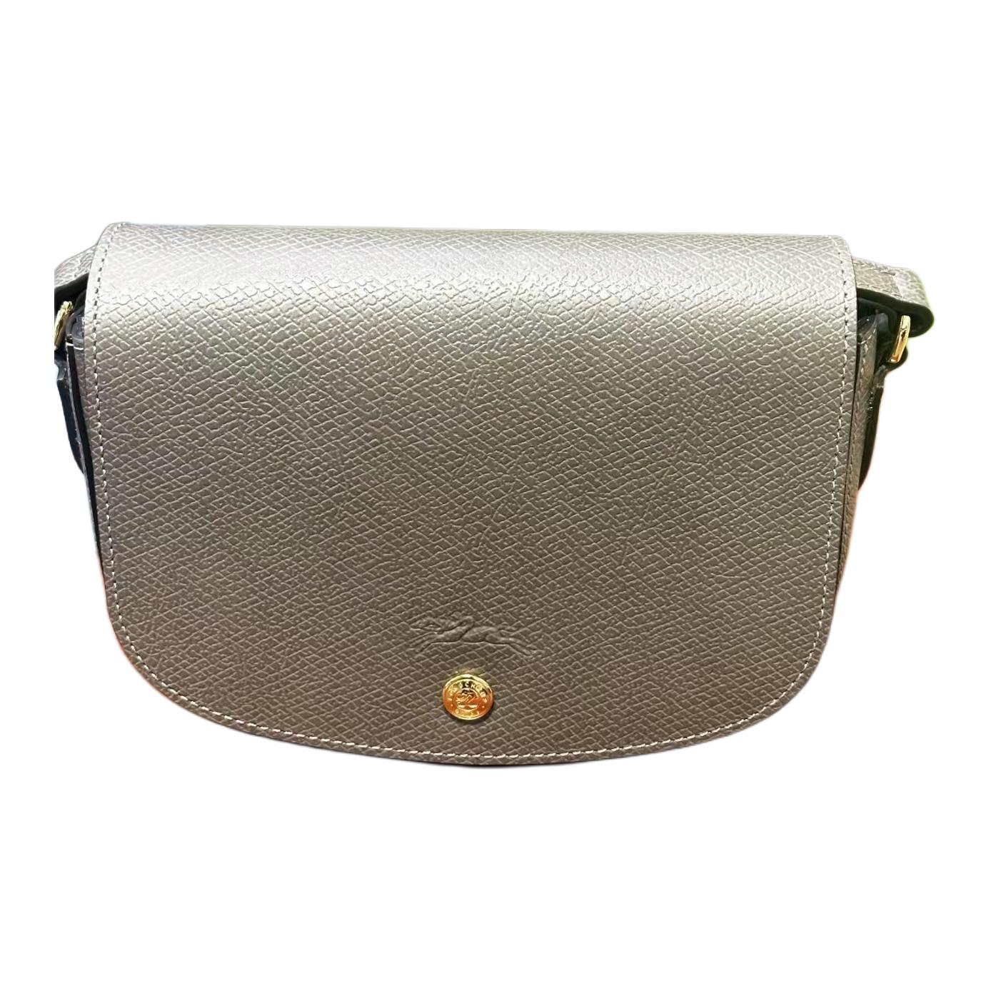 

Longchamp Épure Adjustable Shoulder Strap Snap Closure Flat Interior Pocket Leather Shoulder Bag Women Shoulder Bag Dove-Gray 10296HYZP55 Basic Set (Bag+Dust Bag)